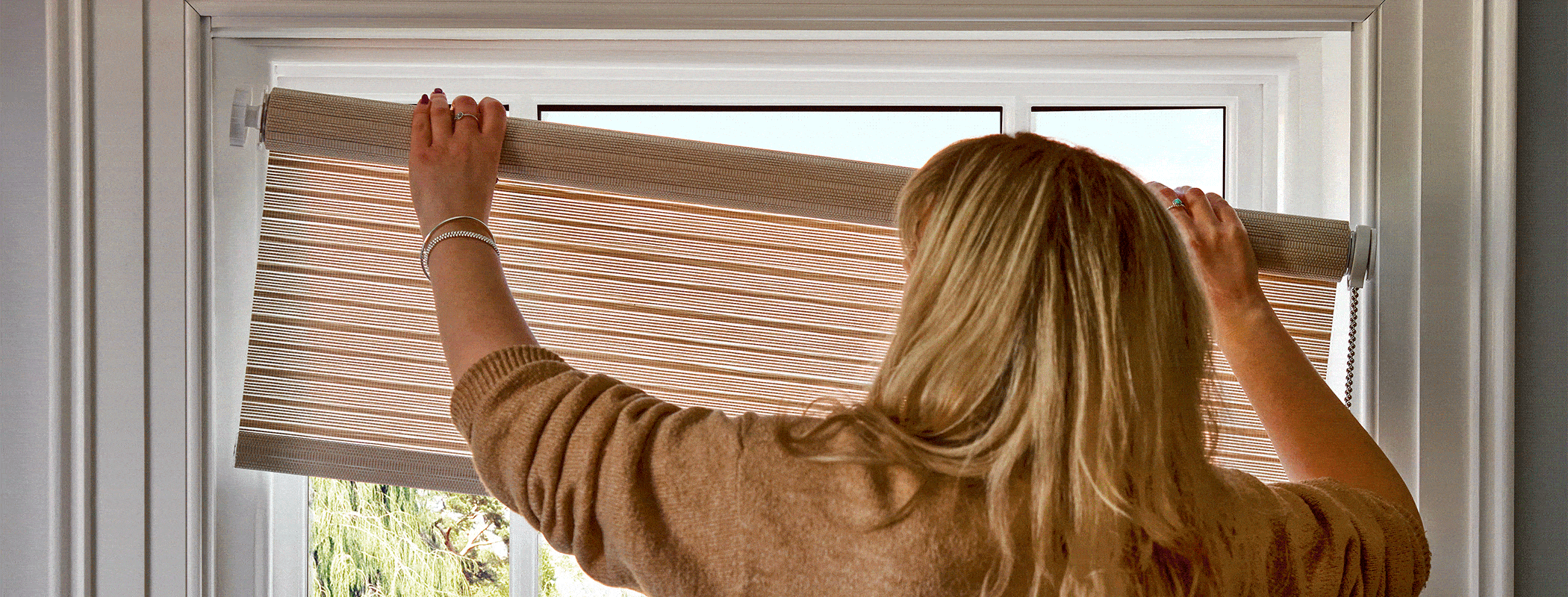 No Drill Roller Blinds