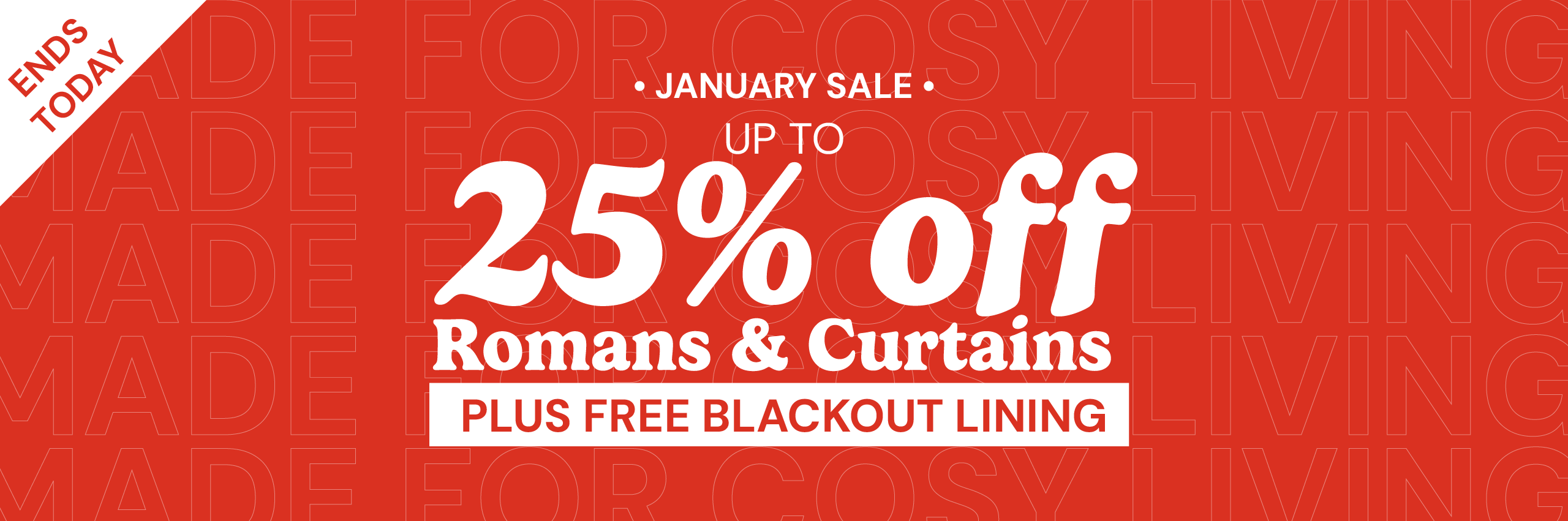 January Sale on Blinds