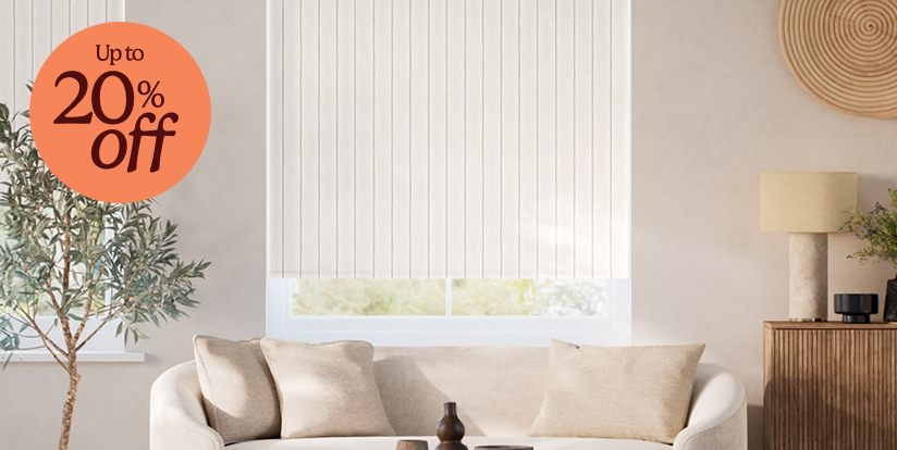 Striped roller blinds