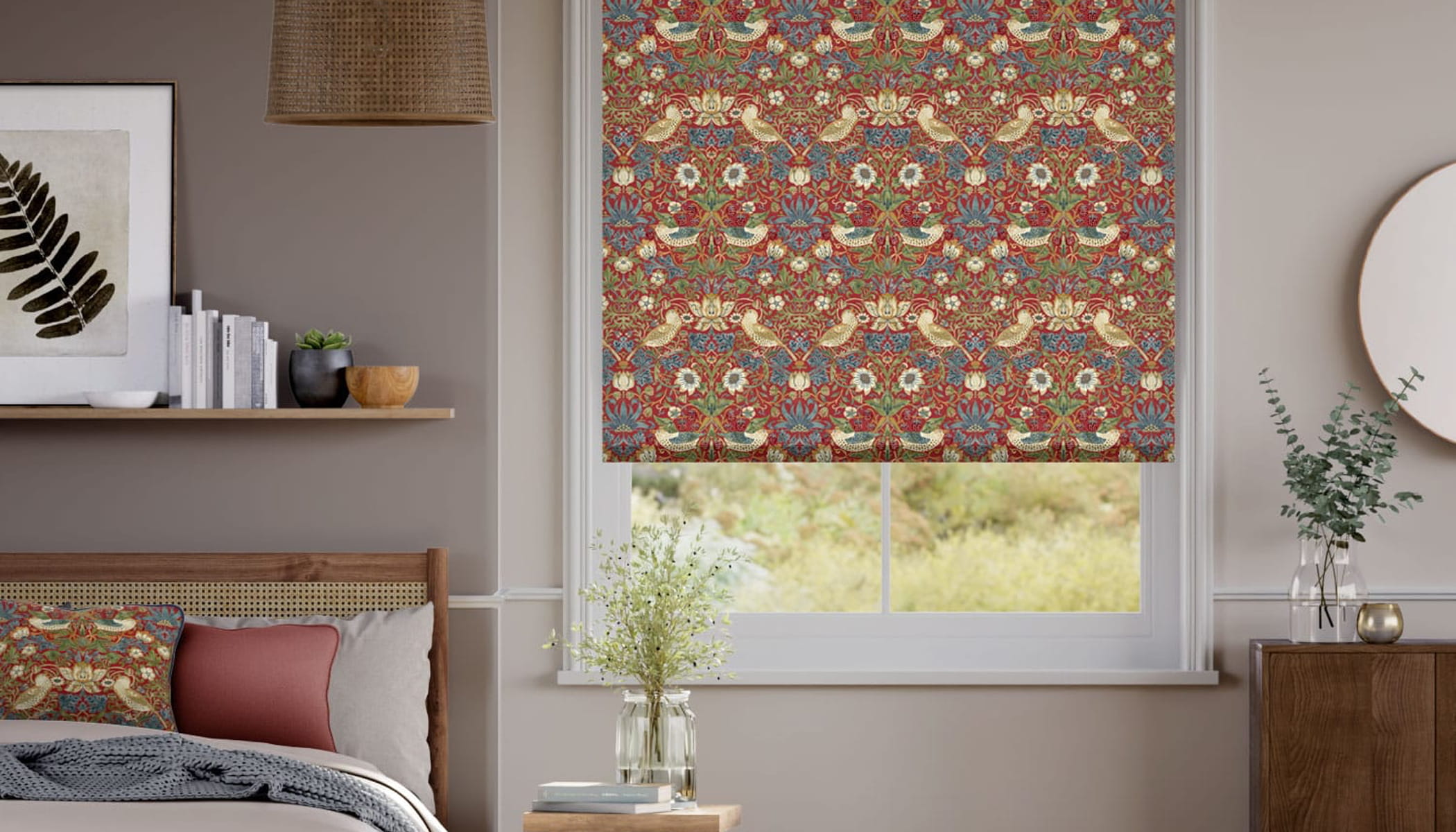Red Roller Blinds