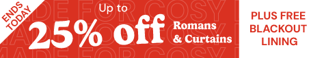 AW OFFER - January Sale - Up to 25% Off Romans - ENDS TODAY