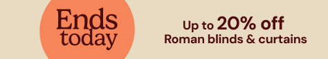 AW OFFER - Lighter Layers - Up to 20% Off Roman Blinds - ENDS TODAY