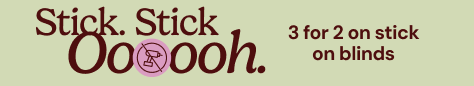 AW OFFER - Stick On Blinds - 3 For 2