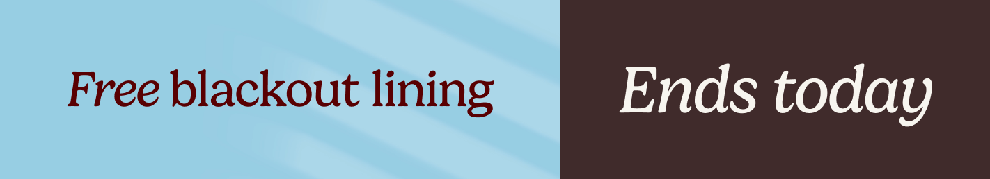 AW - BFSE Free Blackout Lining - Ends Today