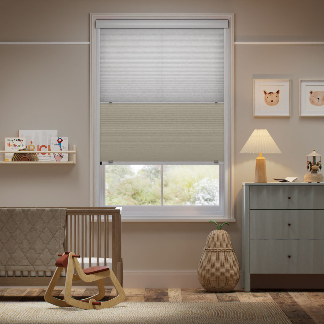 Click2Shade Complete Blackout Night & Day Duo Beige Thermal Blind
