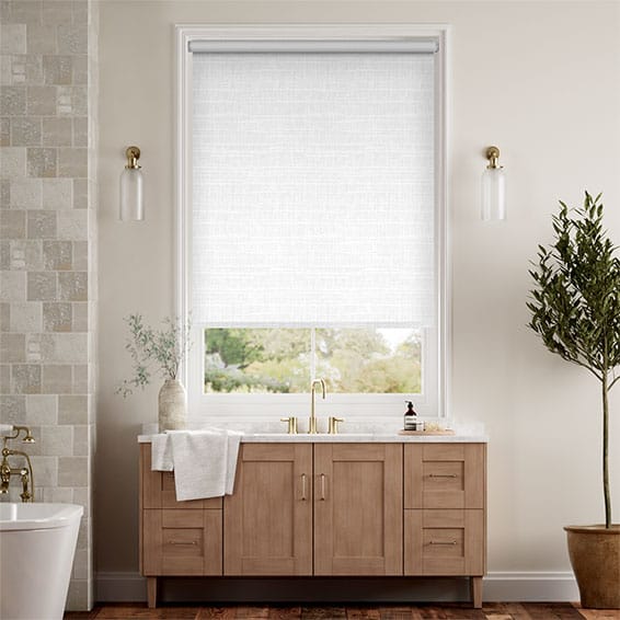 white roller blinds
