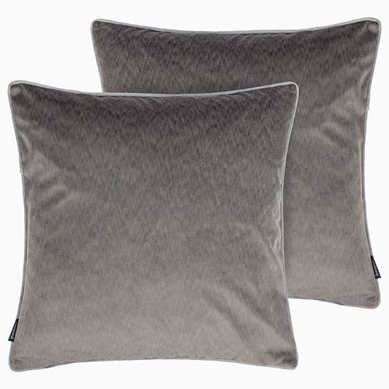 Dalston Textured Velvet Charcoal & Silver