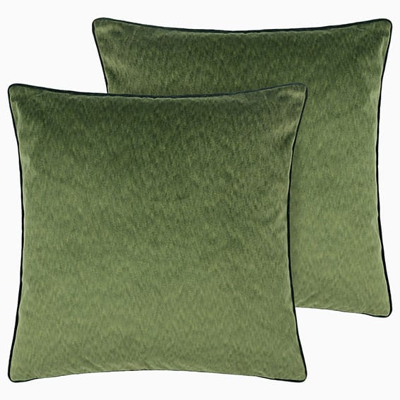Dalston Textured Velvet Moss & Emerald
