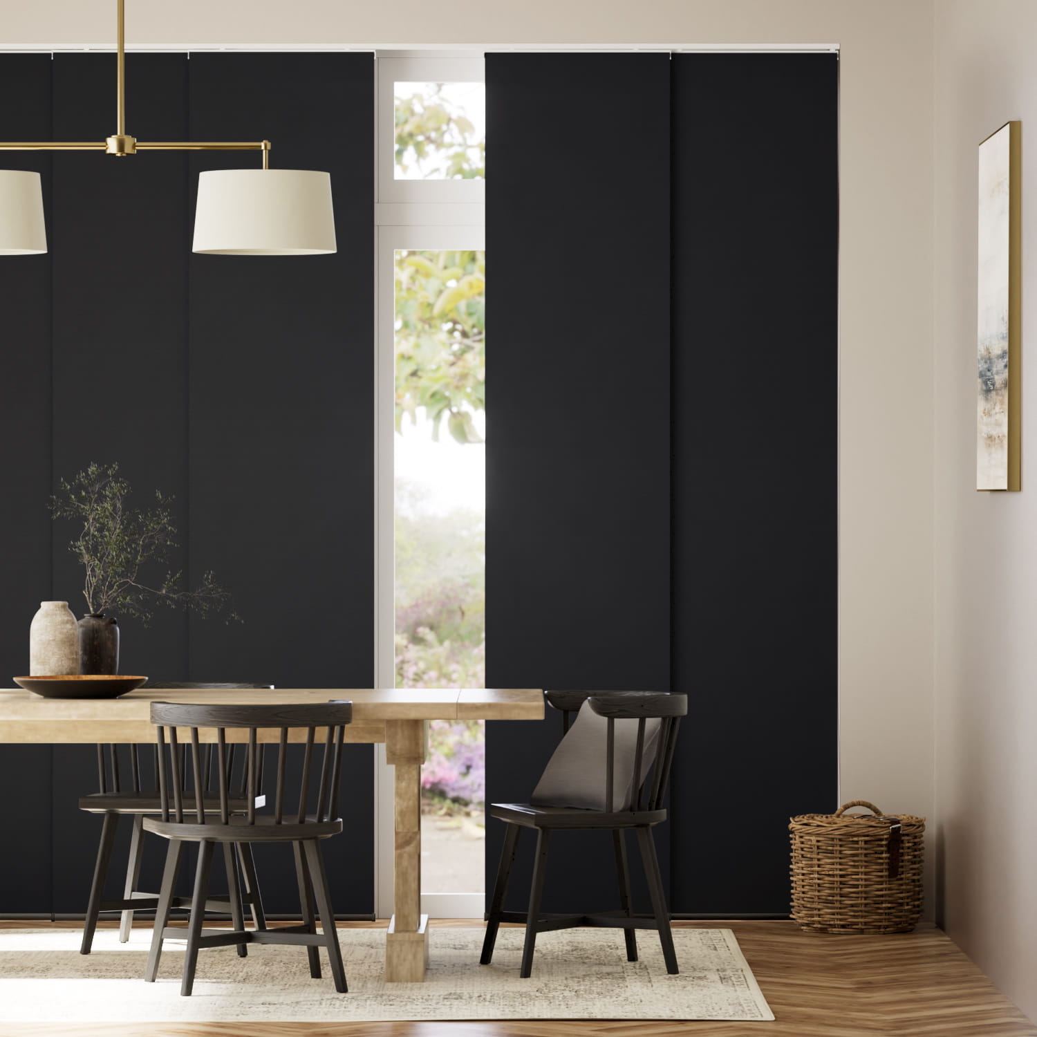 Eclipse 42x95 Inch Microfiber Blackout Curtain Panel - Grommet Top, Noise Reducing, Black - View #8