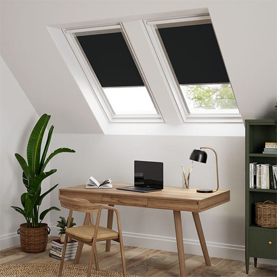 Elements Jet Black Blackout Blind for VELUX® Windows
