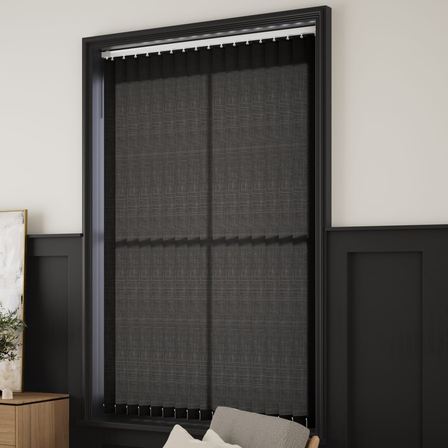 Grazia Slate Vertical Blind