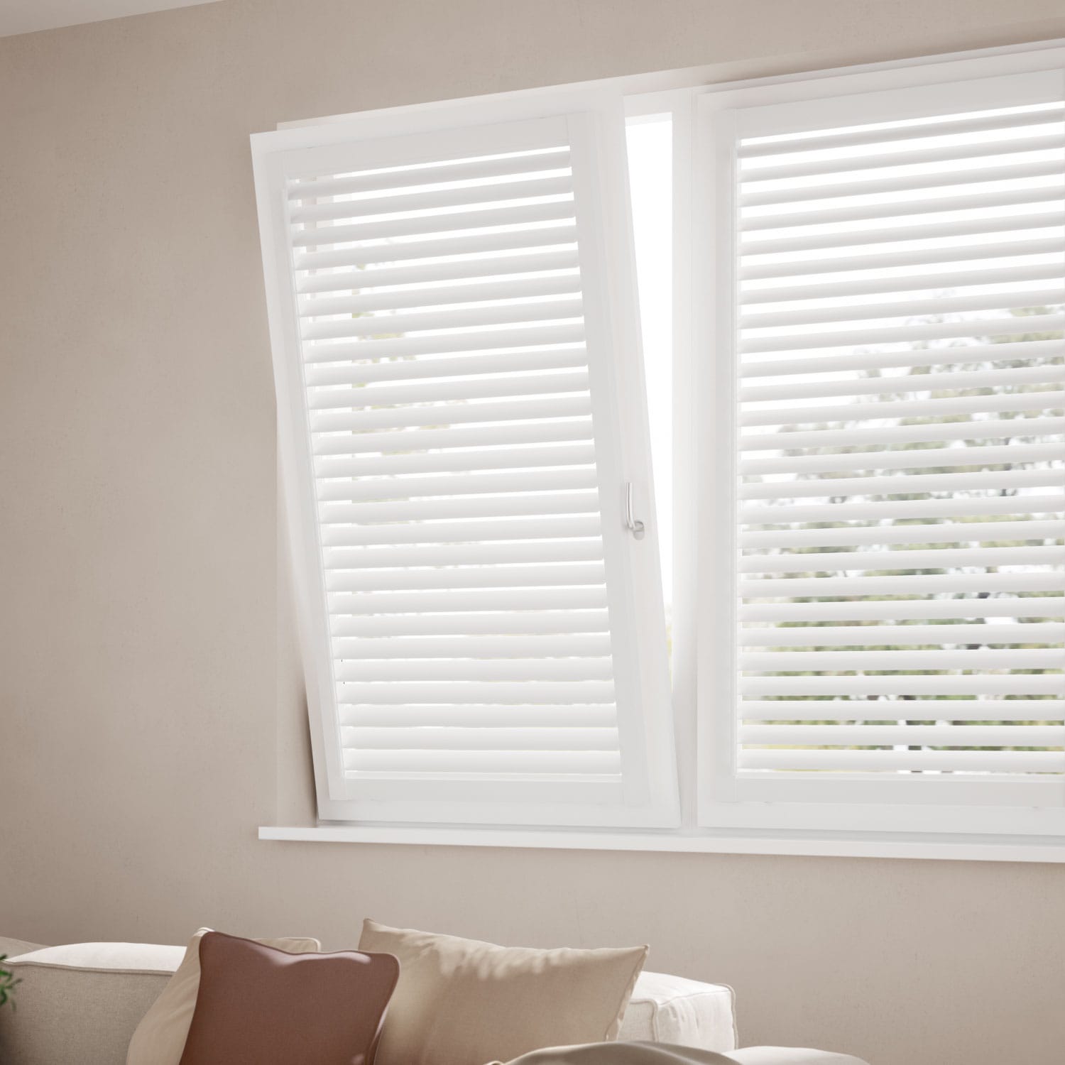 PerfectFIT Pure White Shutter Blind