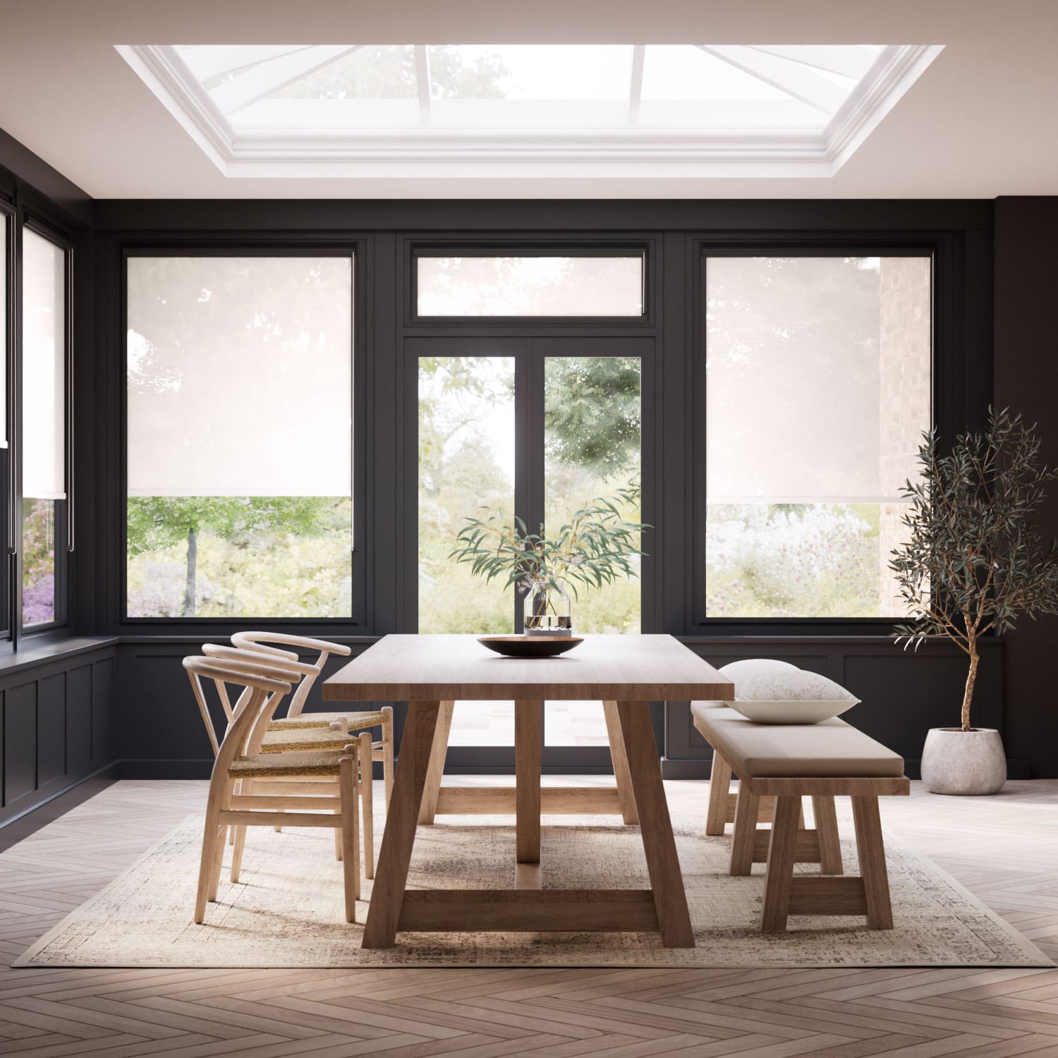 PerfectFIT Solana Parchment Conservatory Roller Blind