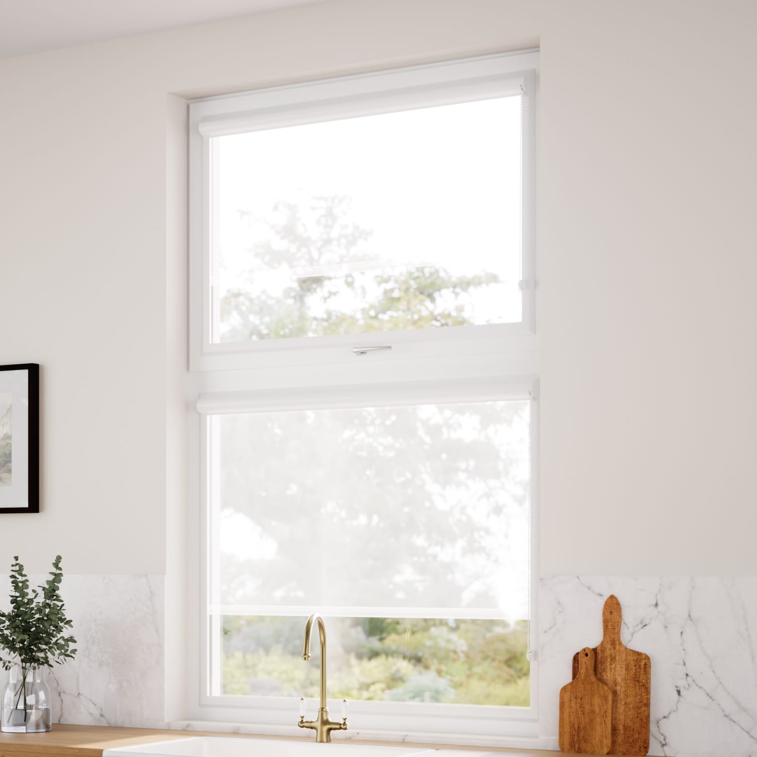 PerfectFIT Solana White Roller Blind