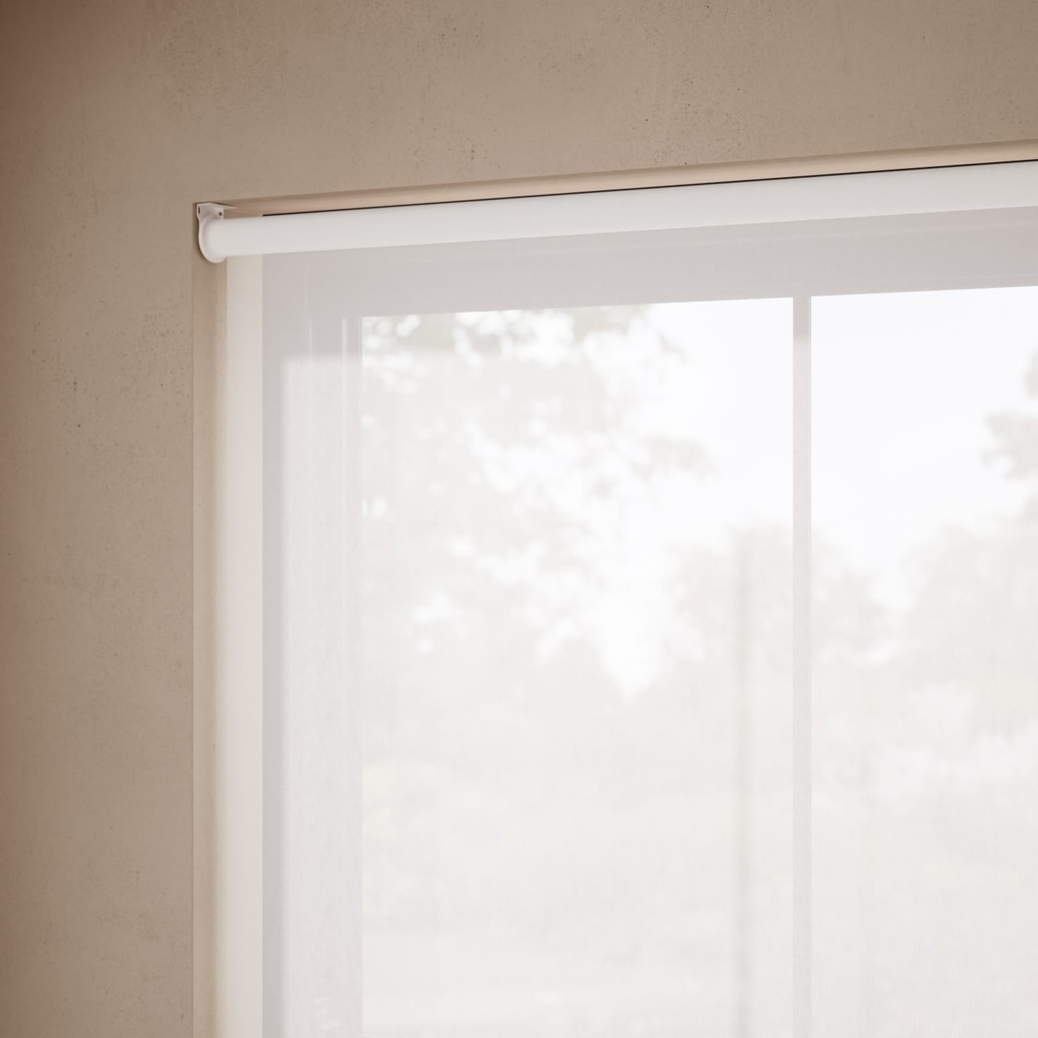 White Voile Blind Soft Delicate And, Can You Put Net Curtains With Blinds