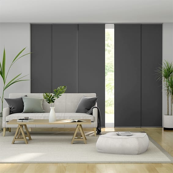 Titan Blackout Kendall Charcoal Panel Blind