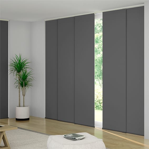 Titan Blackout Kendall Charcoal Panel Blind