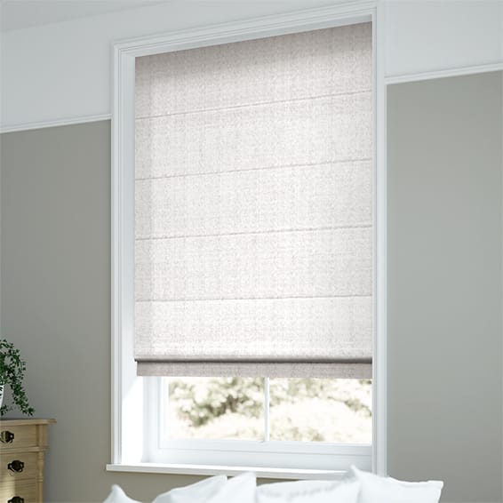 white roman blinds